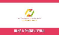 Geometric Letter H Business Card Image Preview