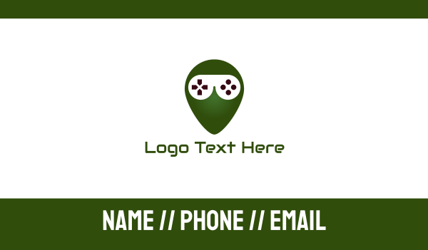 Gaming Alien  Business Card Design Image Preview