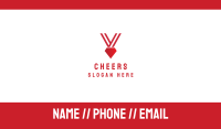 Red Diamond Medal  Business Card Image Preview