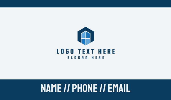Hexagon Window Letter A Business Card Design Image Preview