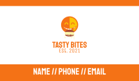 Happy Emoji Eating  Business Card Image Preview