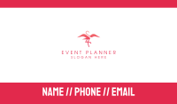 Pink Elegant Flamingo Business Card Image Preview