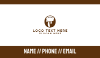 Coconut Tropical Drink Business Card Design