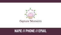 Cupcake & Leaves Business Card Image Preview