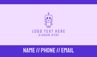Happy Smiling Baby Robot Business Card Image Preview