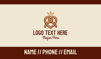 Delicious Pretzel Crown  Business Card Image Preview