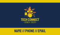 Drummer Boy Silhouette Business Card Image Preview