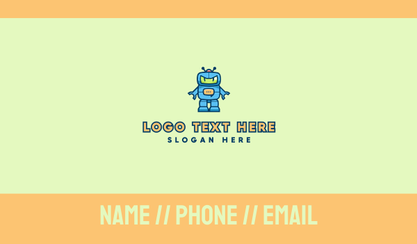 Chatbot Robot Message Bot Business Card Design Image Preview