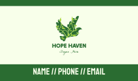 Green Eco Dove Business Card Image Preview