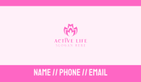 Pink Flower Bloom Business Card Image Preview