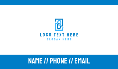 Blue Circuit Technology Business Card Image Preview