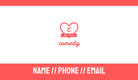 Valentine Heart Lettermark Business Card Image Preview