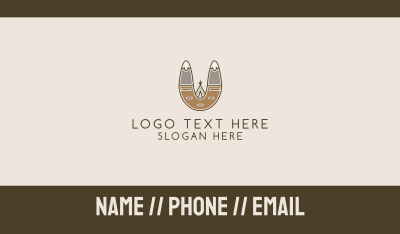 Outdoor Mountain Tepee Business Card Image Preview