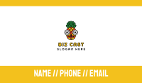 Mosaic Pineapple Face Business Card Image Preview