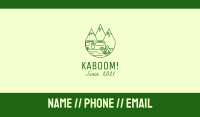 Camping Mountain Peaks Business Card Image Preview