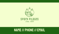 Camping Mountain Peaks Business Card Image Preview
