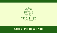 Camping Mountain Peaks Business Card Image Preview