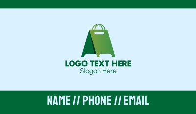 Green Shopping Advertisement  Business Card Image Preview