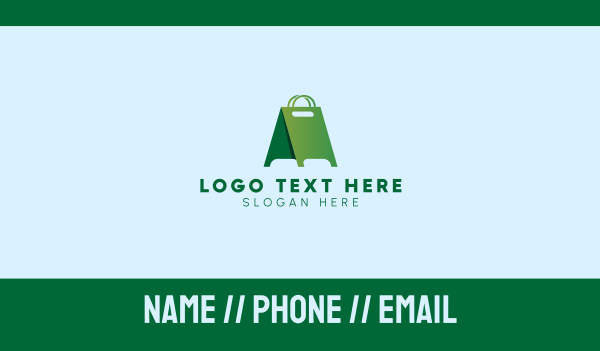 Green Shopping Advertisement  Business Card Design Image Preview