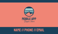 Rustic Mountaineering Badge Business Card Image Preview