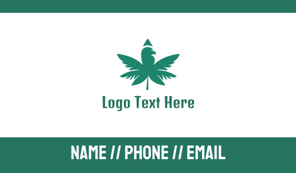 Moss Green Cannabis Business Card Design Image Preview