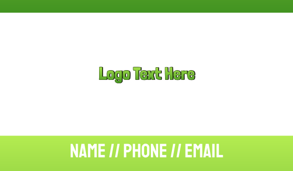 Tropical Green Business Card Design Image Preview