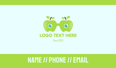 Apple Eyeglasses Business Card Image Preview