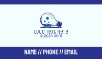 Blue Light Bulb Business Card Image Preview