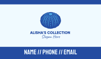 Blue Sea Urchin Business Card Image Preview