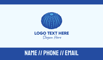 Blue Sea Urchin Business Card Image Preview