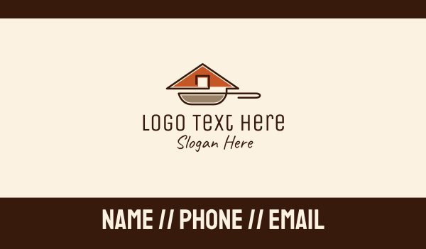 House Roof Frying Pan Business Card Design Image Preview