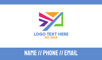 Colorful Email App Business Card Image Preview