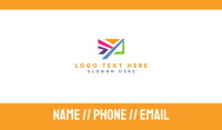 Colorful Email App Business Card Design