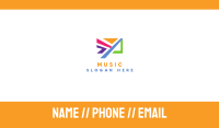 Colorful Email App Business Card Image Preview