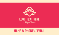 Pink Lovely Little Bird Business Card Image Preview