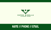 Green Star Army Letter V Business Card Image Preview