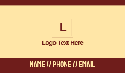 Red Law Firm Letter Business Card Image Preview