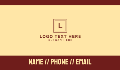 Red Law Firm Letter Business Card Image Preview