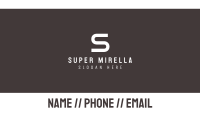 A1 Text Business Card Image Preview