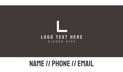 A1 Text Business Card Image Preview