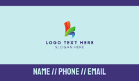 Colorful Startup Letter K  Business Card Image Preview