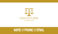 Gold Pebble Law Firm Business Card Preview