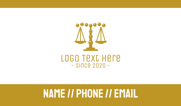 Gold Pebble Law Firm Business Card Design Image Preview