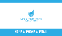 Global Sales Growth  Business Card Image Preview
