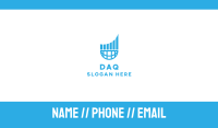 Global Sales Growth  Business Card Image Preview