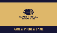 Gym Fitness Barbell Business Card Image Preview