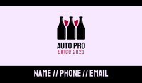 Wine Bottle Glass Liquor Business Card Image Preview