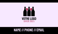 Wine Bottle Glass Liquor Business Card Image Preview