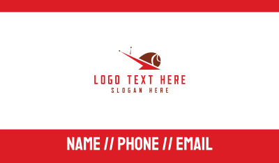 Red Snail Business Card Image Preview