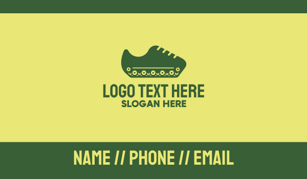 Tank Shoe Business Card Design Image Preview